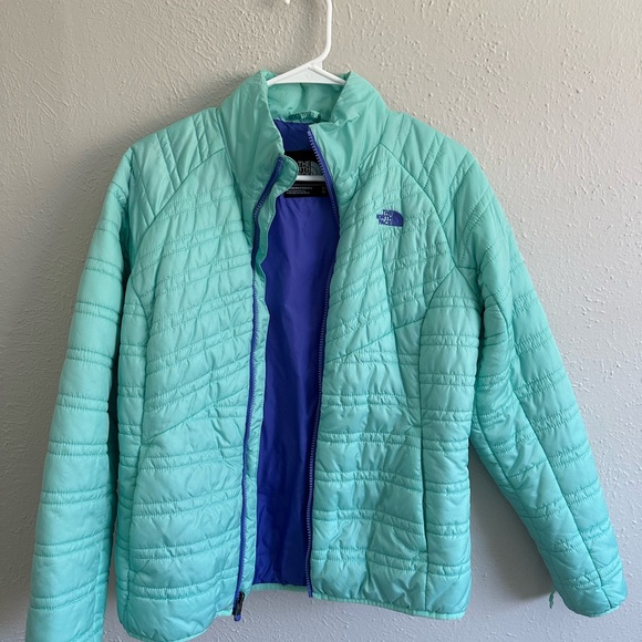 The North Face Purple and Green Jacket - Picture 1 of 3